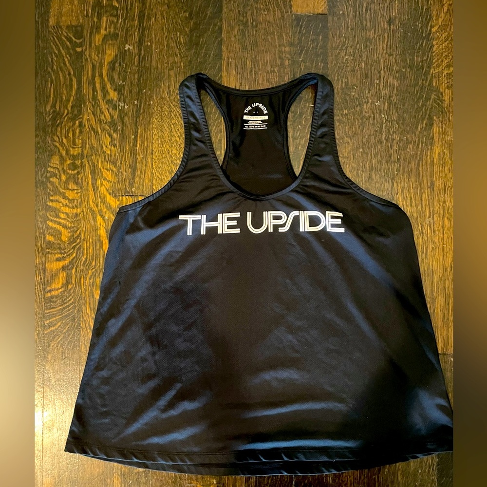 The Upside logo racerback tank top size 10